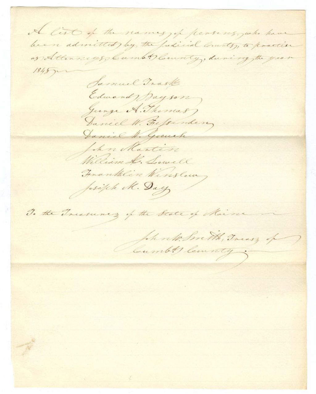 Miniature of List of Attorneys
