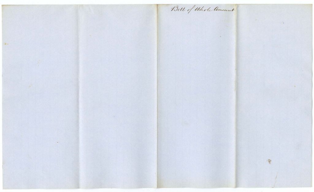Miniature of Bill of Whole Amount