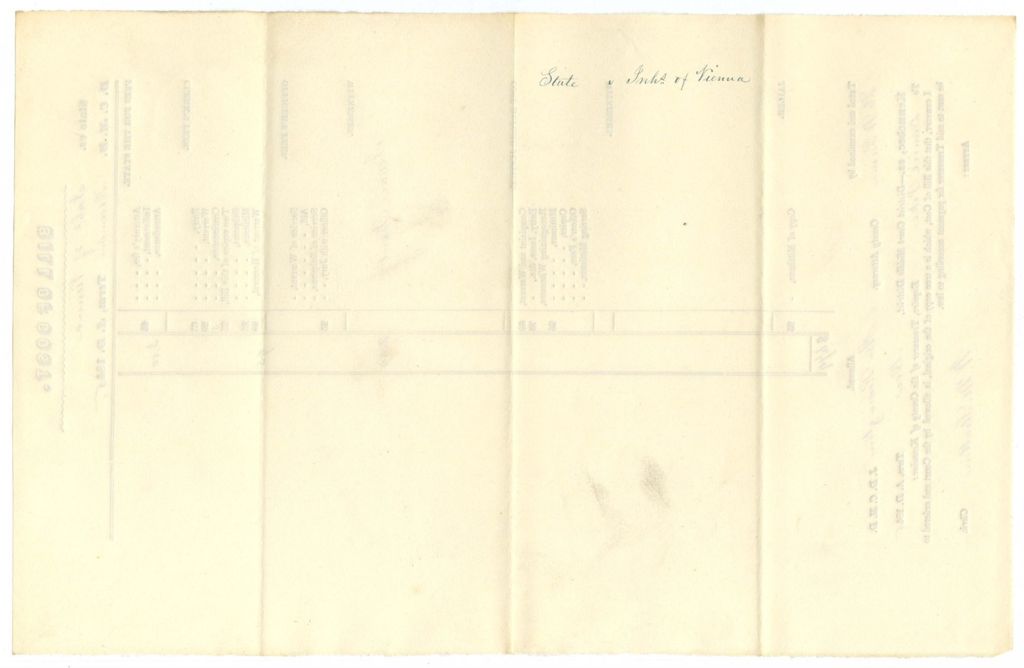 Miniature of Bill of Cost, State v. Inhabitants of Vienna