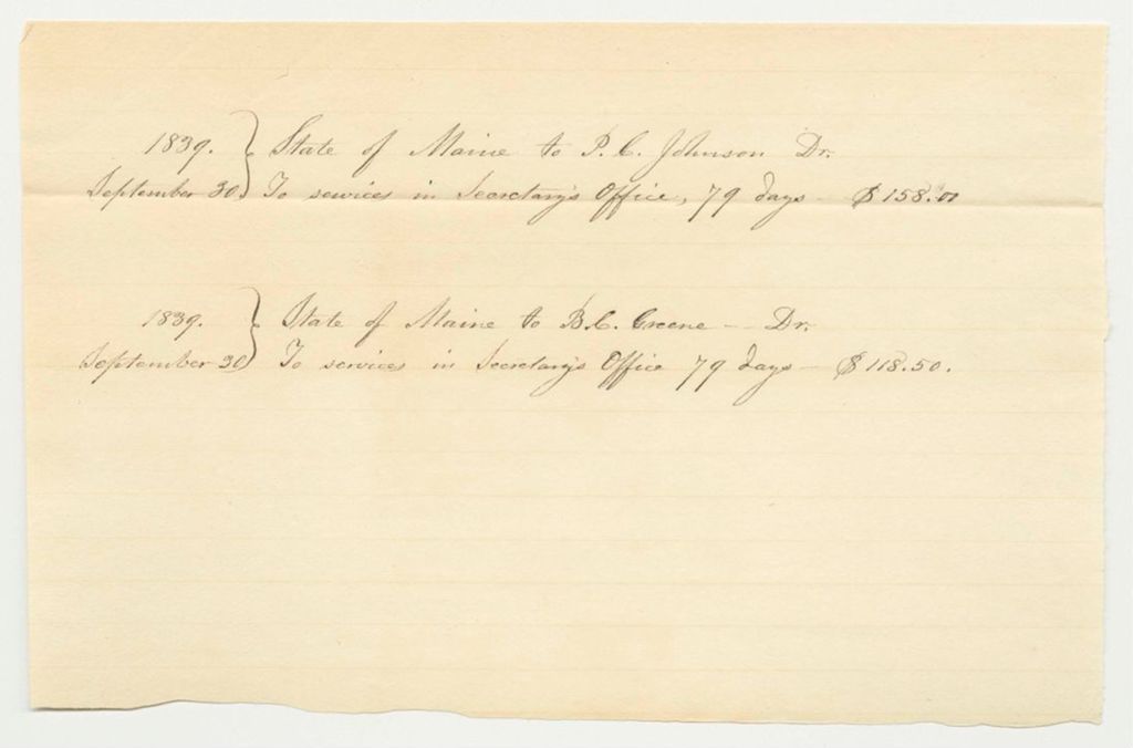 Miniature of Accounts of the Clerks in the Secretary of State's Office