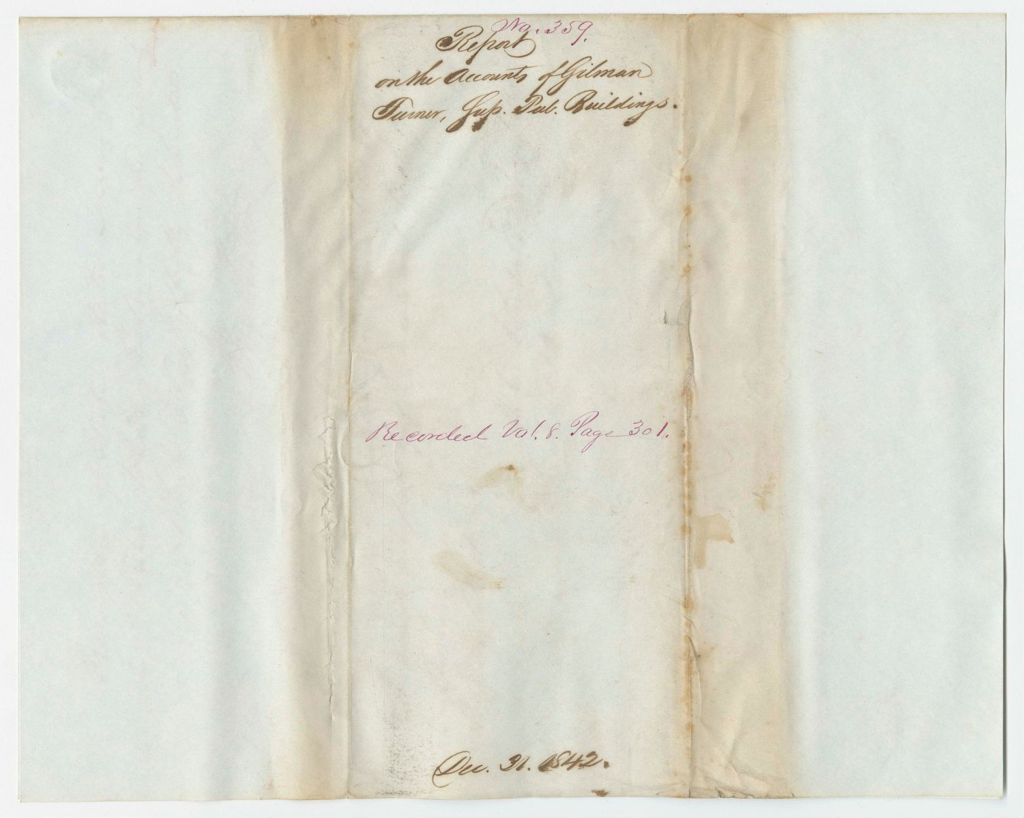 Miniature of Report 359: Report on the Accounts of Gilman Turner, Superintendent of Public Buildings
