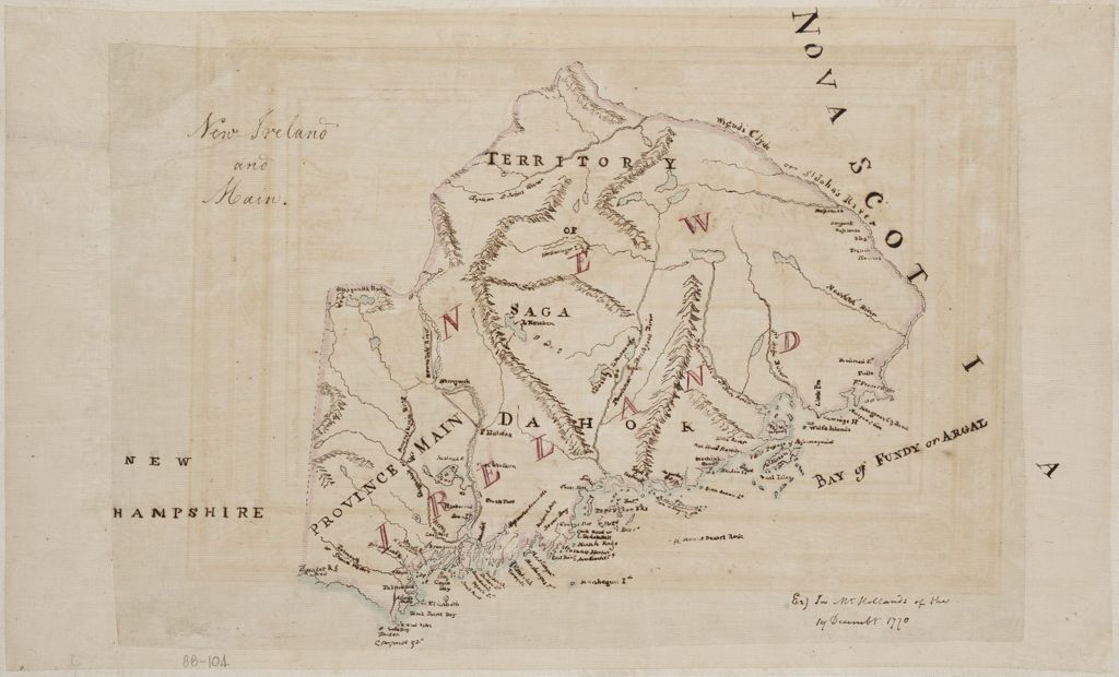 Miniature of BMC 41--New Ireland and Main[e], 1770