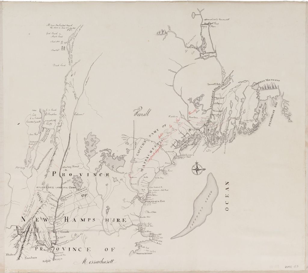 Miniature of BMC 53--Massachusetts and Provinces of New Hampshire and Maine, circa 1760