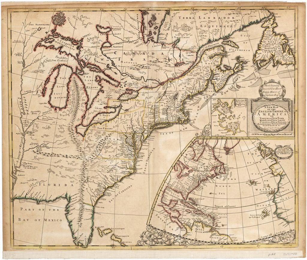Miniature of BMC 10--A New Map of the English Empire in America [...], 1719