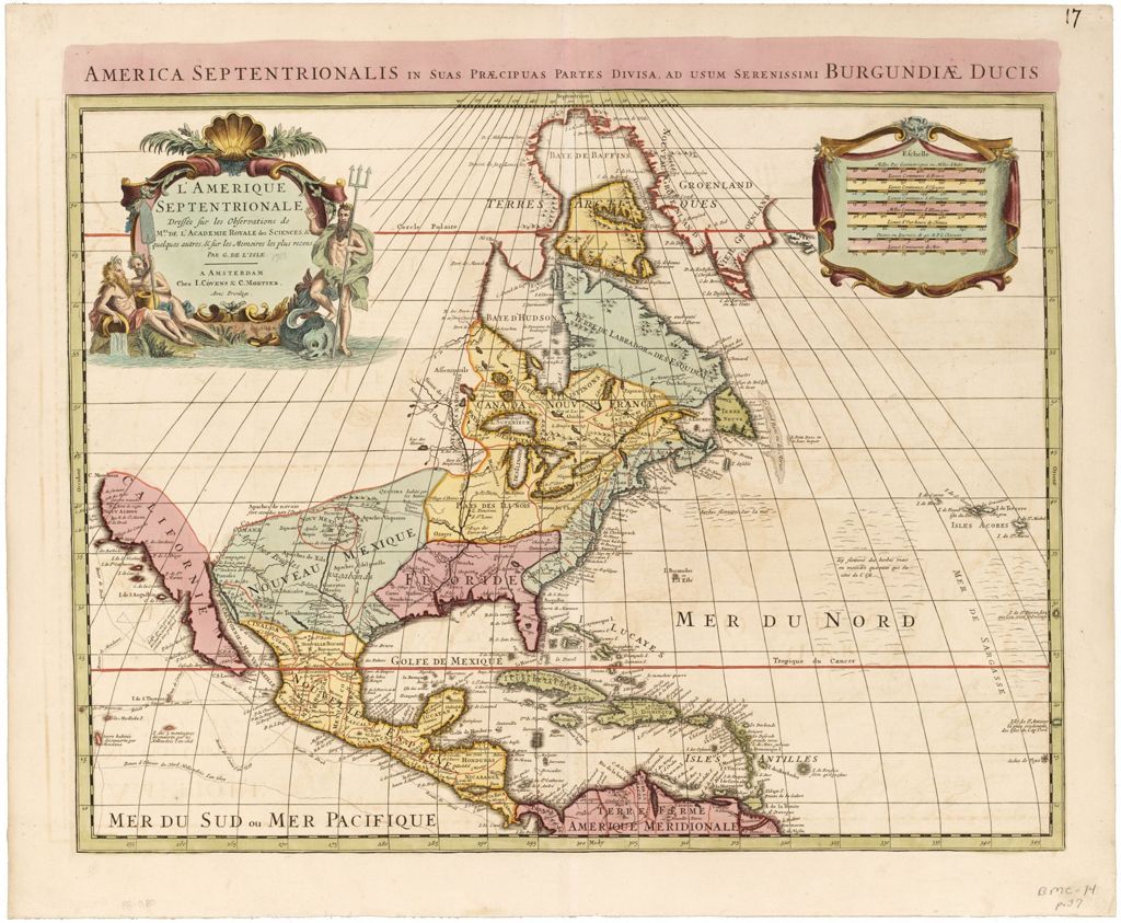 Miniature of BMC 14 -- L'Amerique Septentrionale [...]; 1742