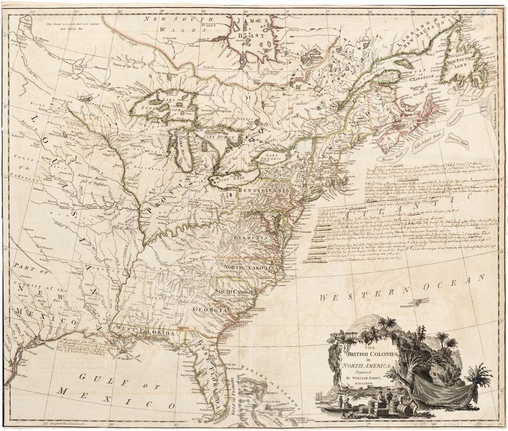 Miniature of BMC 27--The British Colonies in North America, 1777