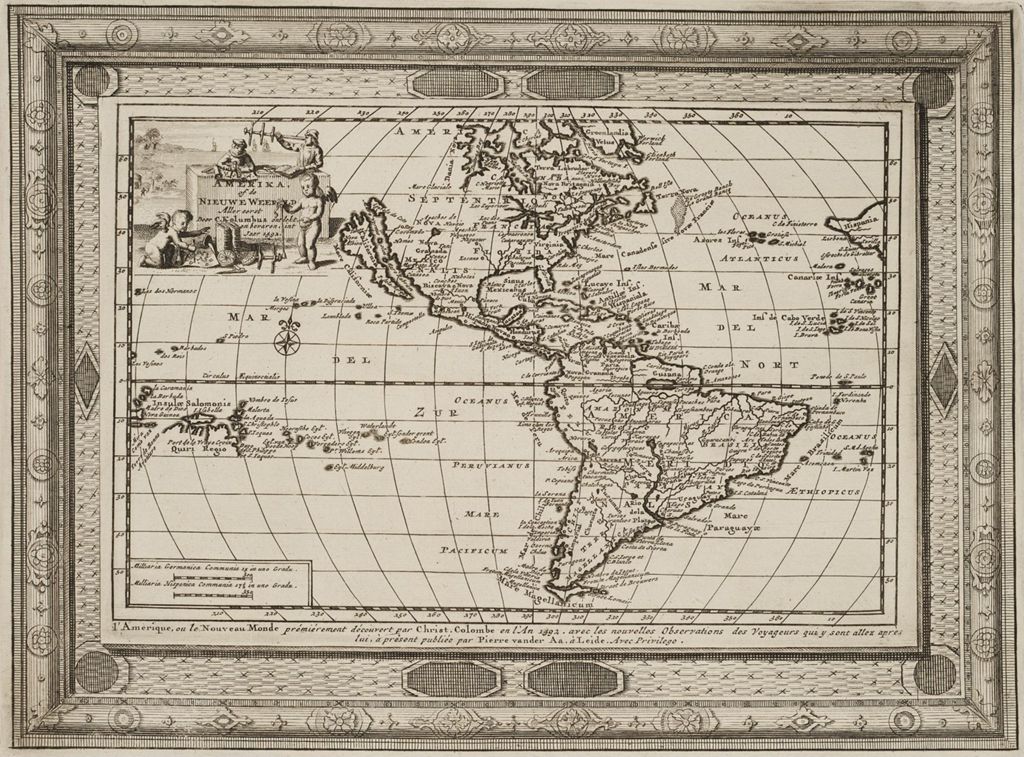 Miniature of BMC 39--Amerika of de Nieuwe Weerld, circa 1492