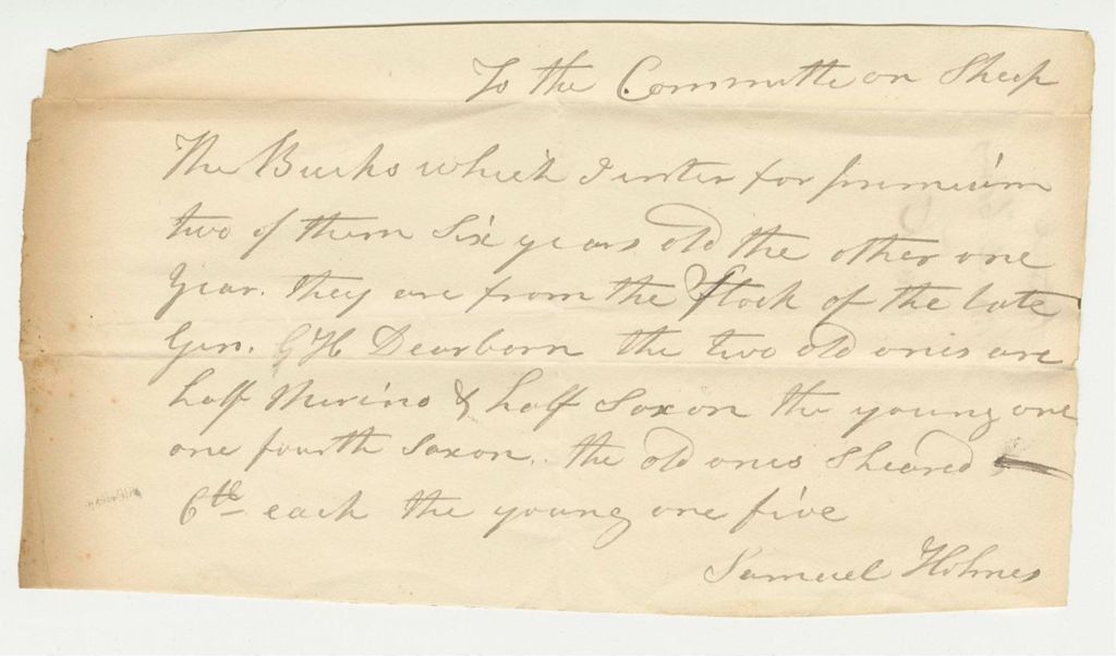 Miniature of Statement of Samuel Holmes on Buck