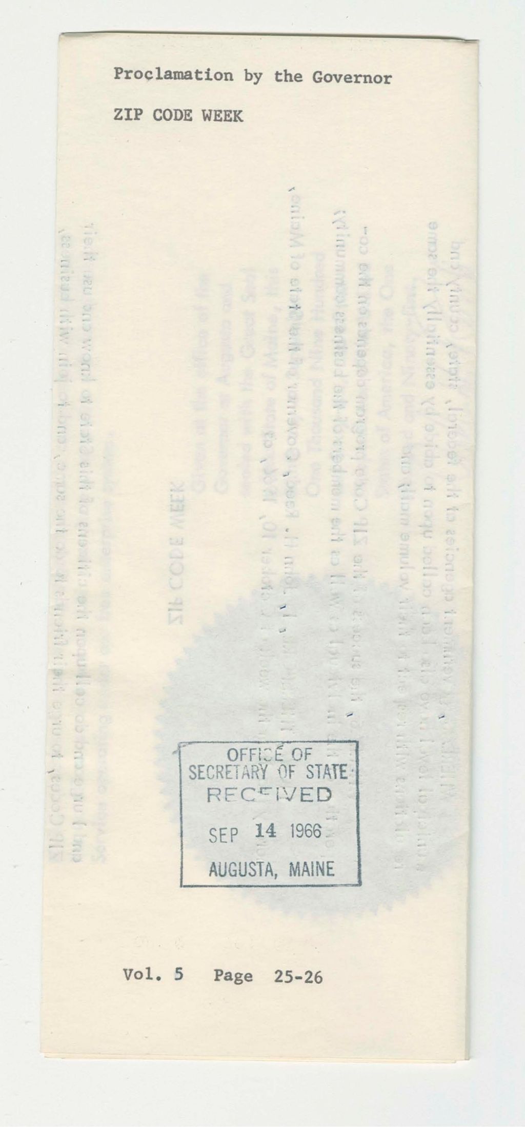 Miniature of Zip Code Week
