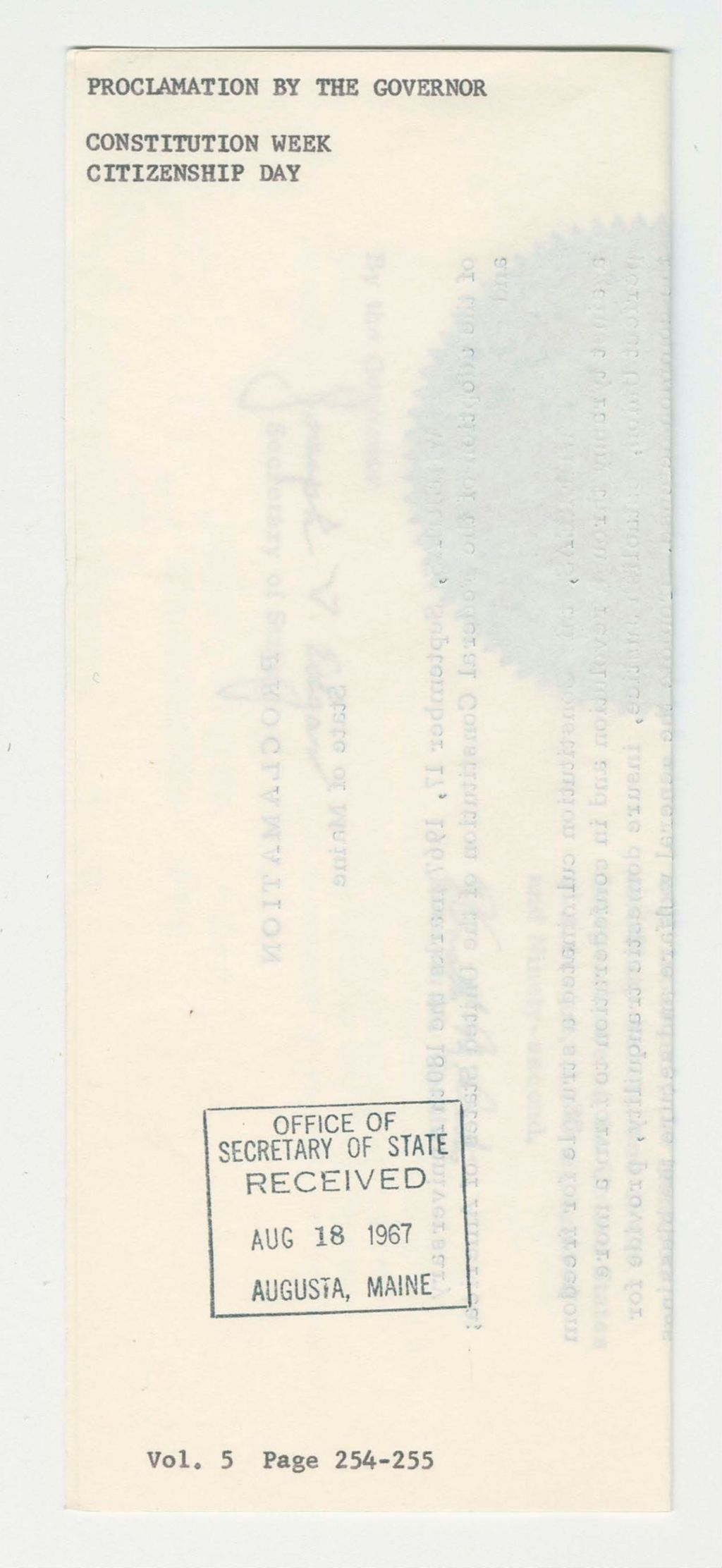 Miniature of Constitution Week/Citizenship Day