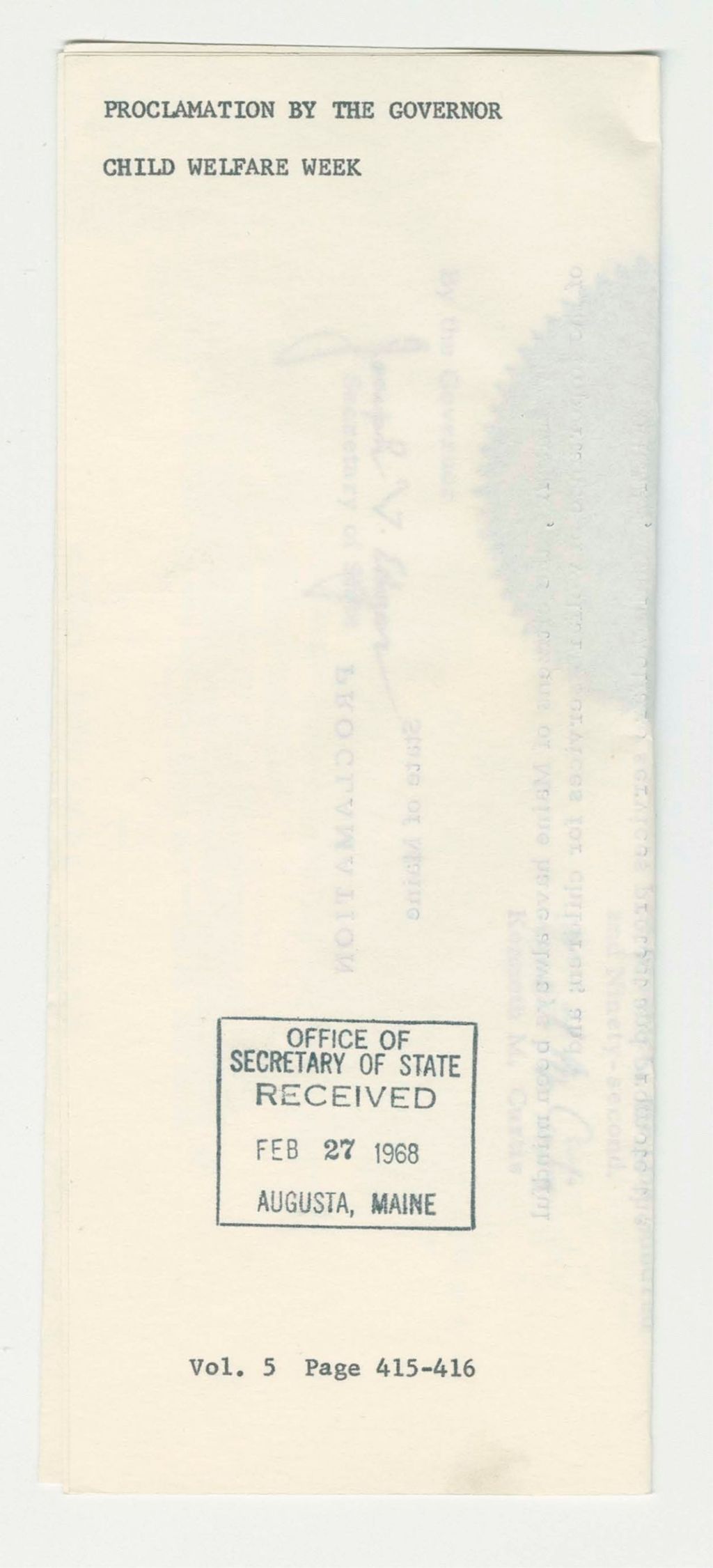 Miniature of Child Welfare Week