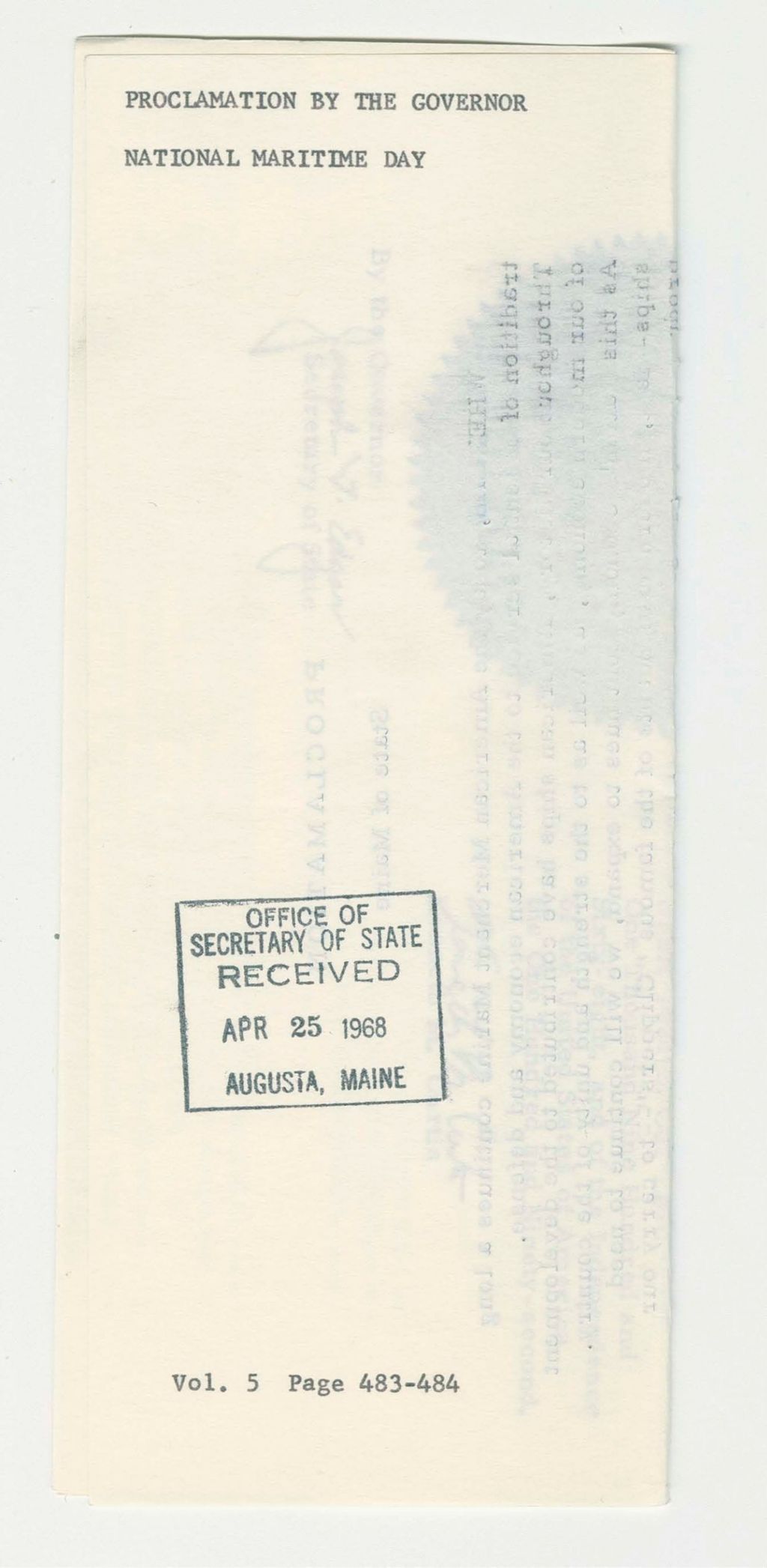 Miniature of National Maritime Day
