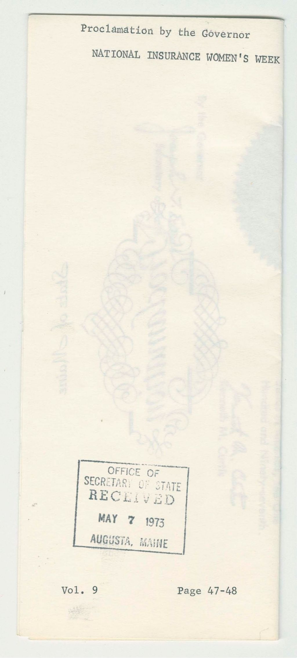 Miniature of National Insurance Women's Week