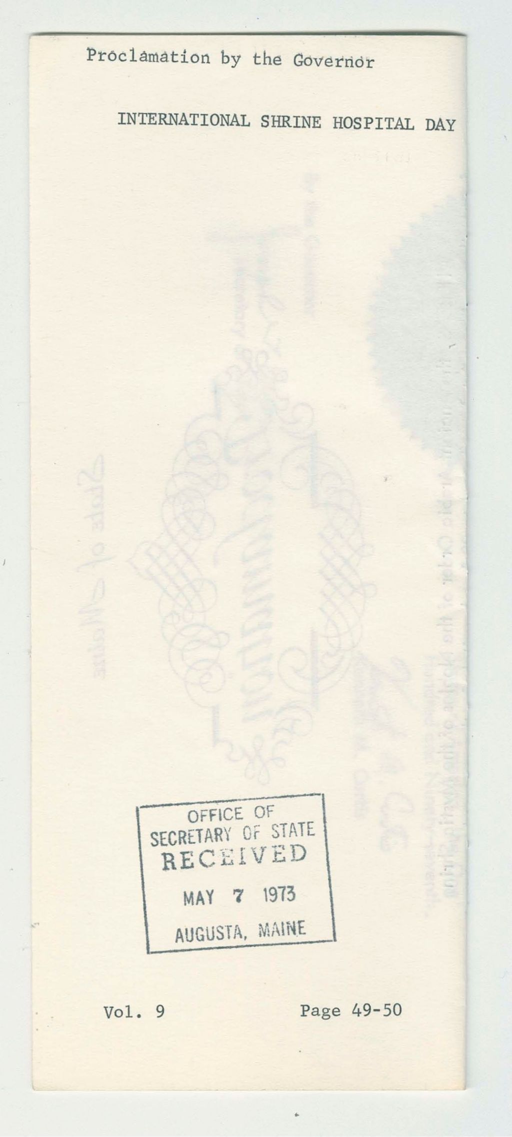 Miniature of International Shrine Hospital Day