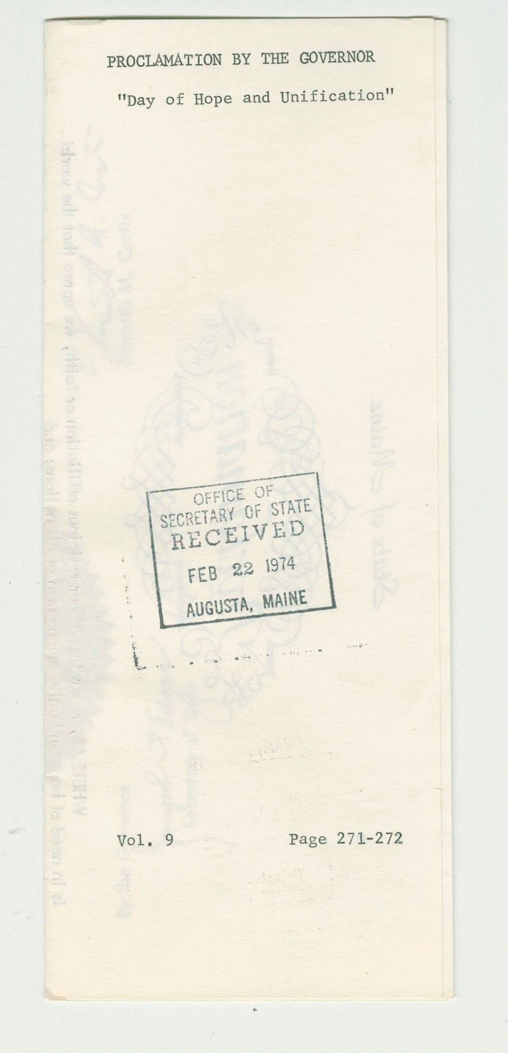 Miniature of Day of Hope and Unificiation
