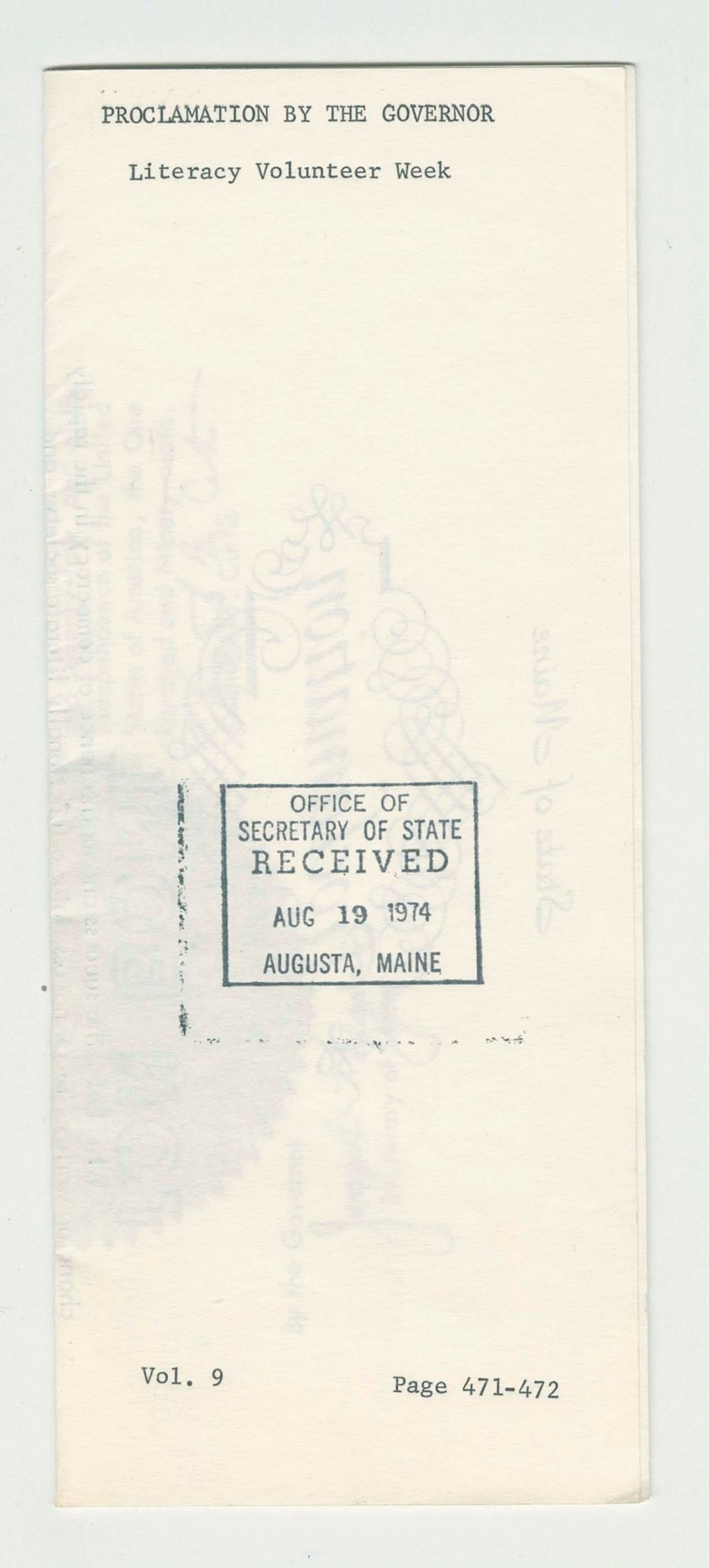 Miniature of Literacy Volunteer Week