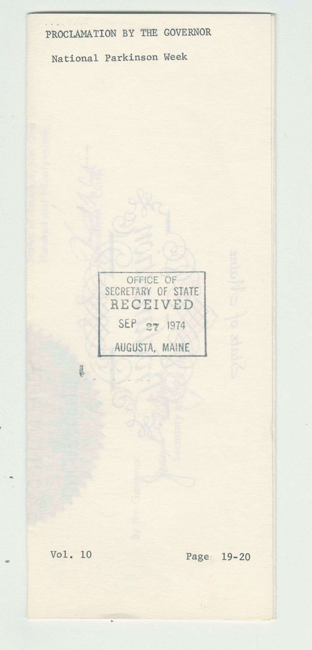 Miniature of National Parkinson Week