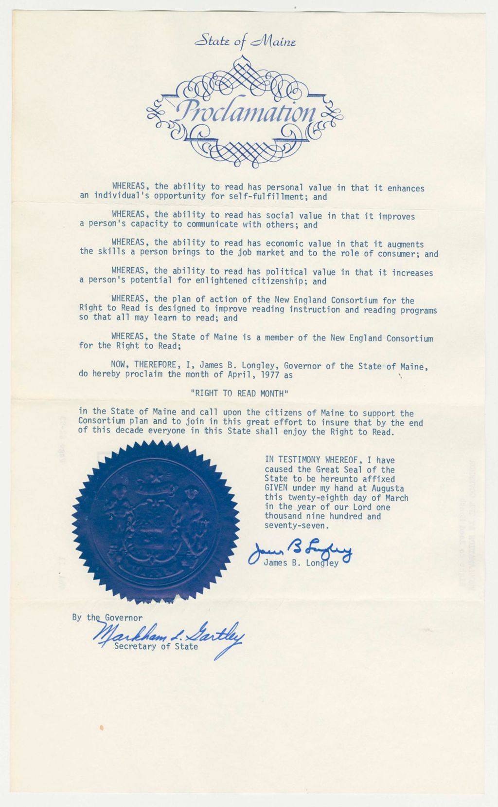 Miniature of Right to Read Month