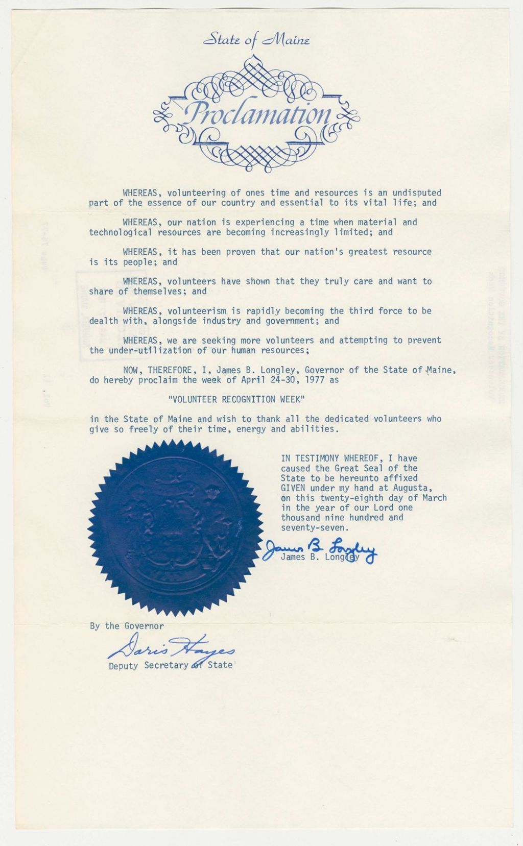 Miniature of Volunteer Recognition Week