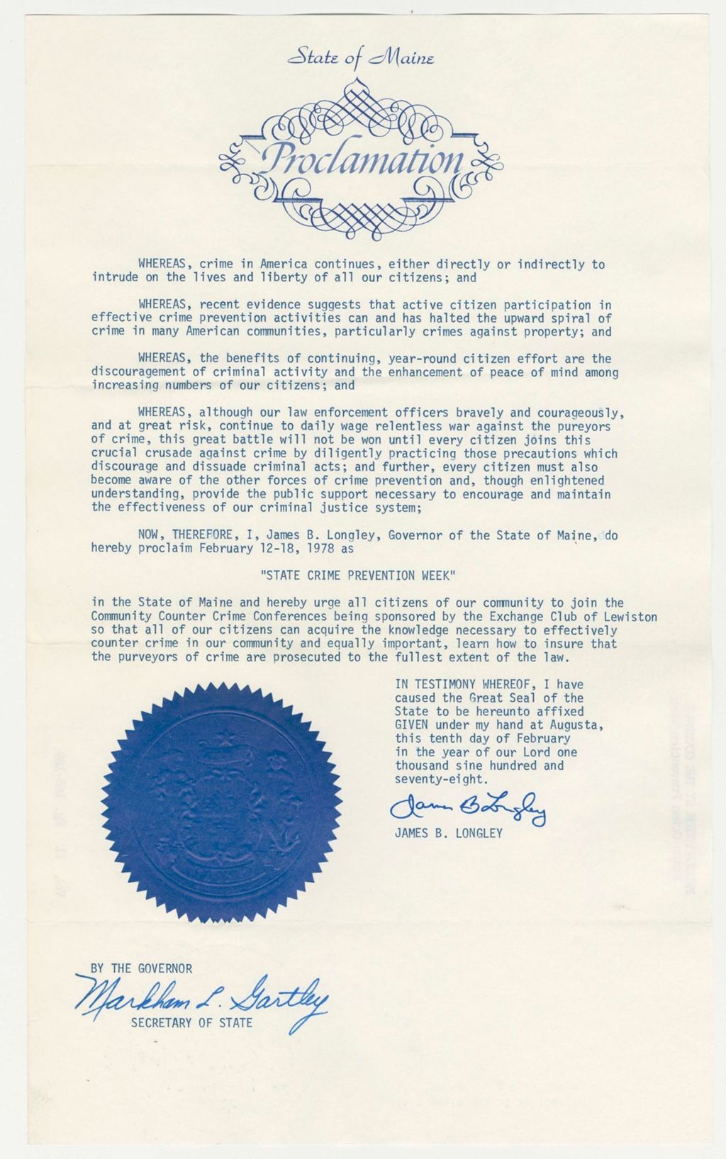 Miniature of State Crime Prevention Week