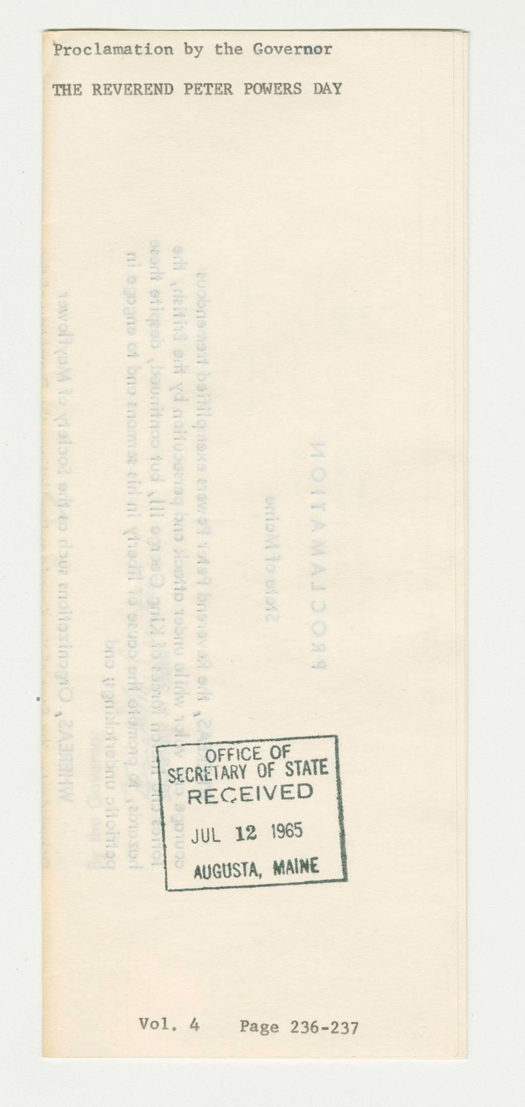 Miniature of The Reverend Peter Powers Day