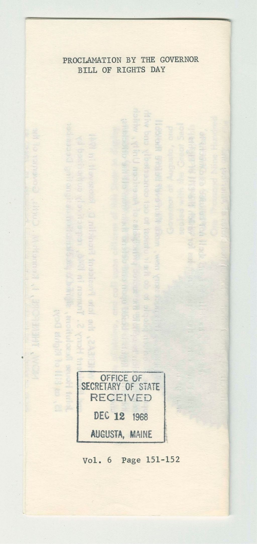 Miniature of Bill of Rights Day