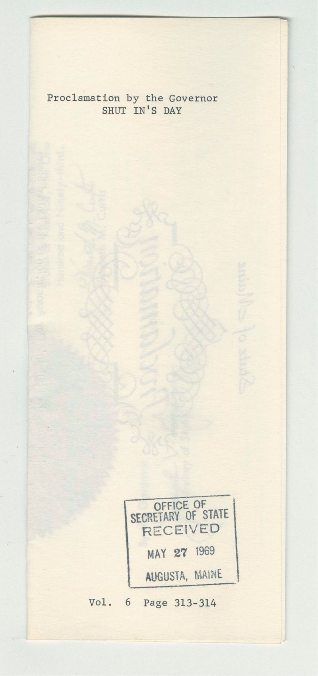 Miniature of Shut In's Day