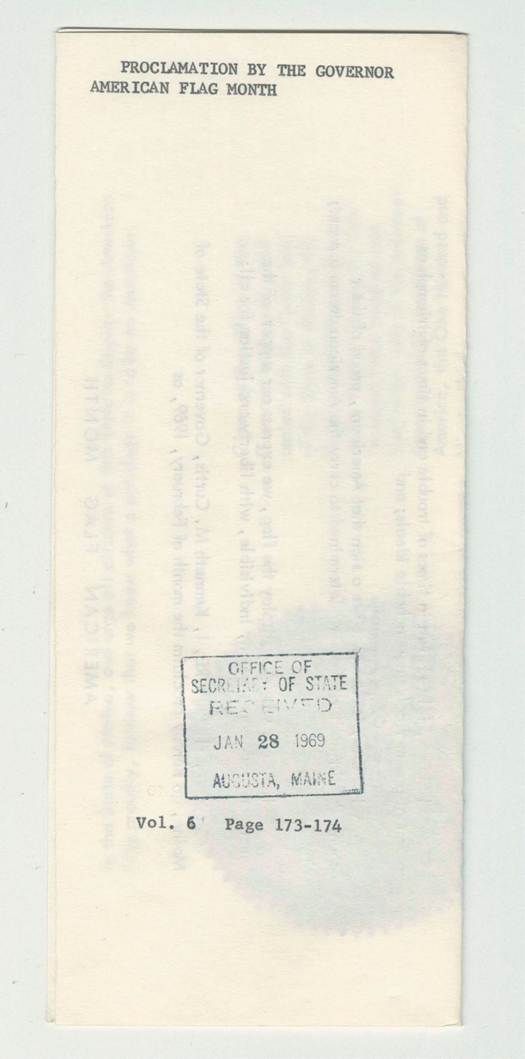 Miniature of American Flag Month