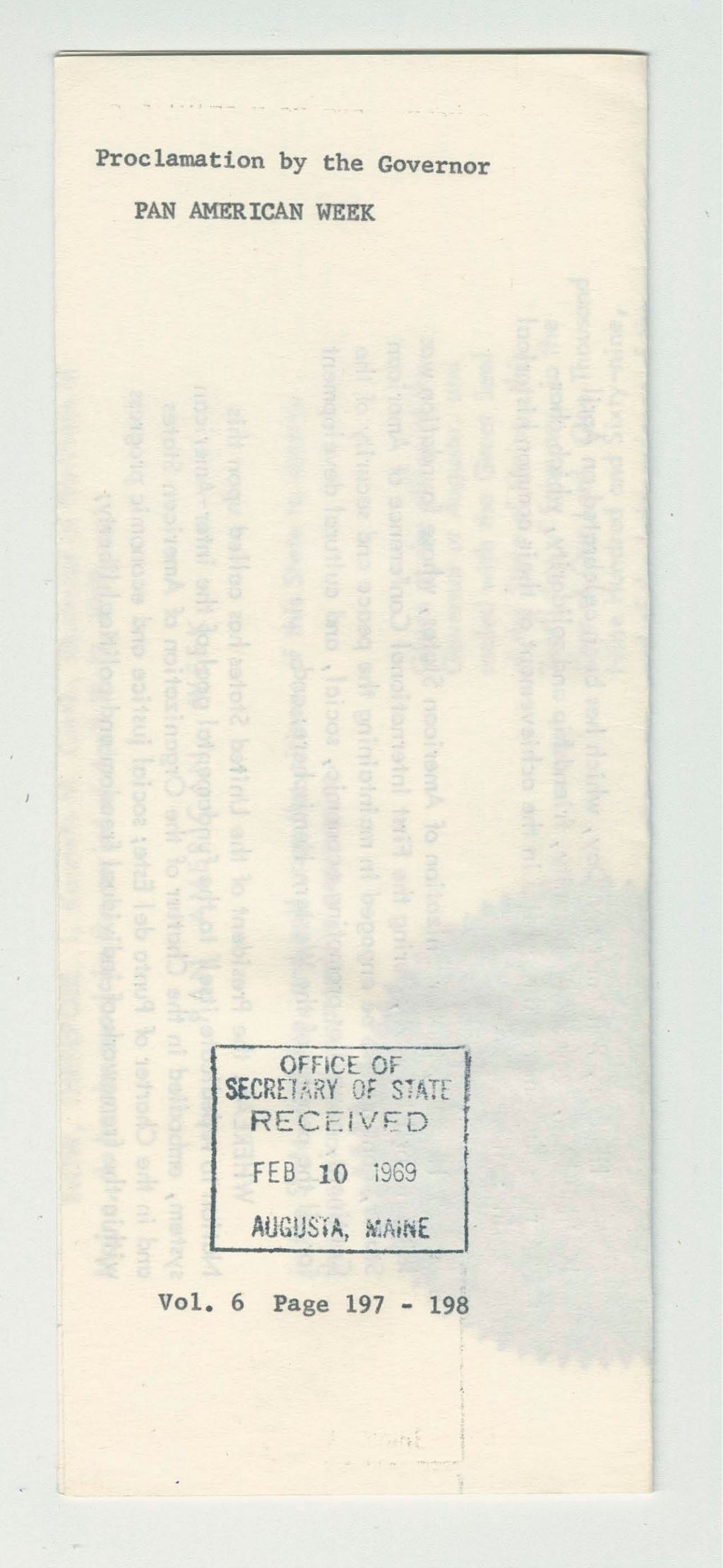 Miniature of Pan American Week