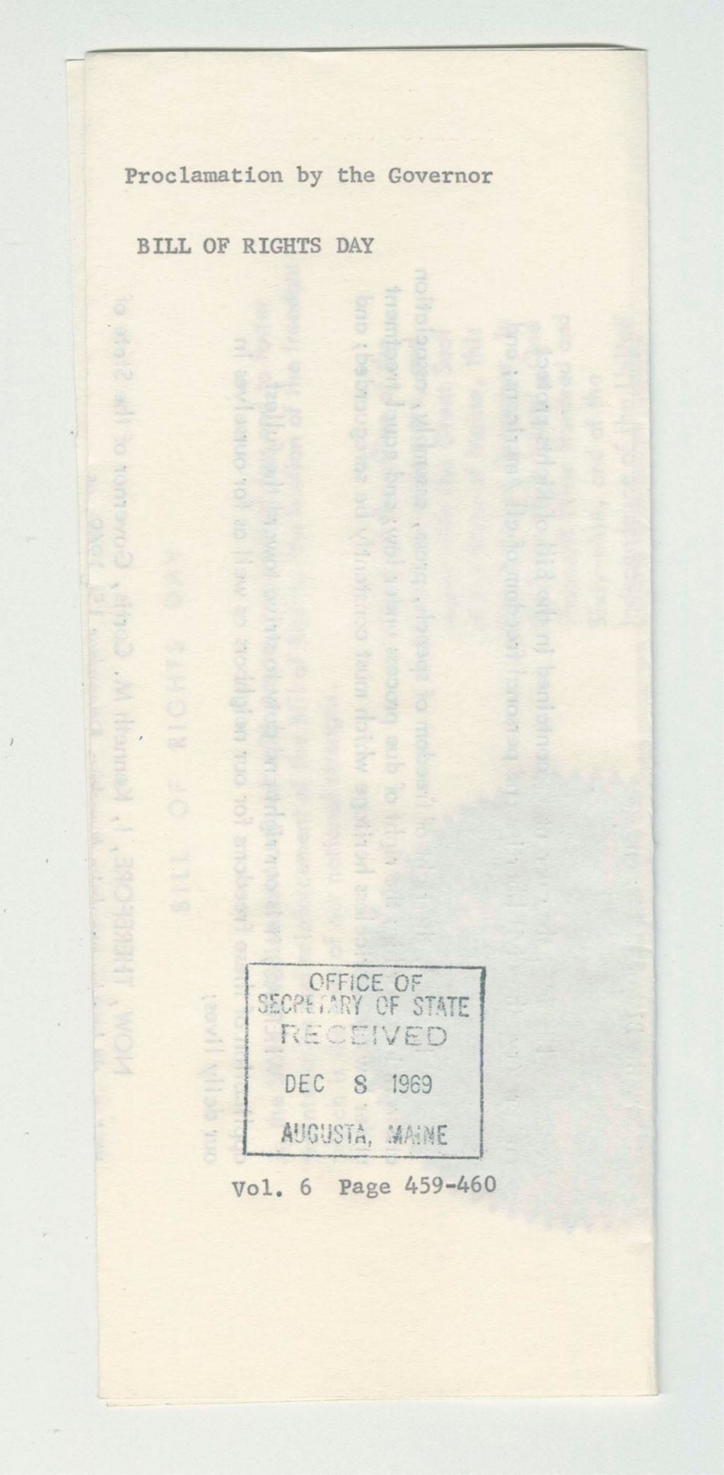 Miniature of Bill of Rights Day