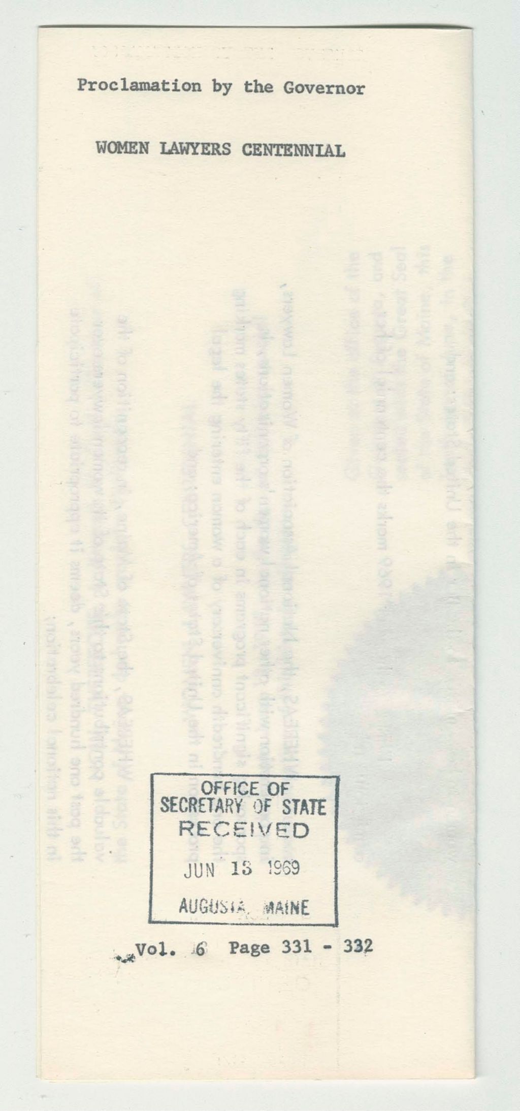 Miniature of Women Lawyer's Centennial