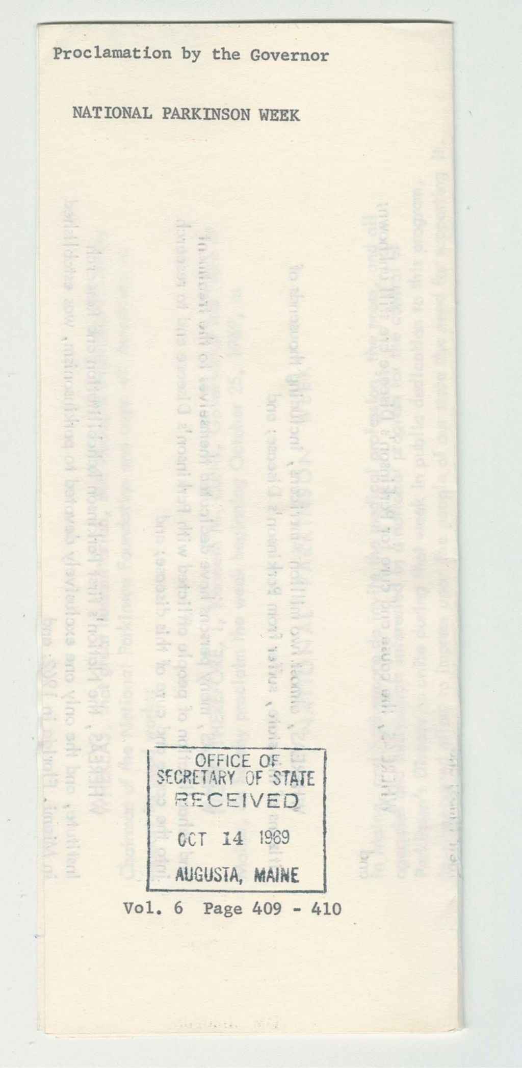 Miniature of National Parkinson Week