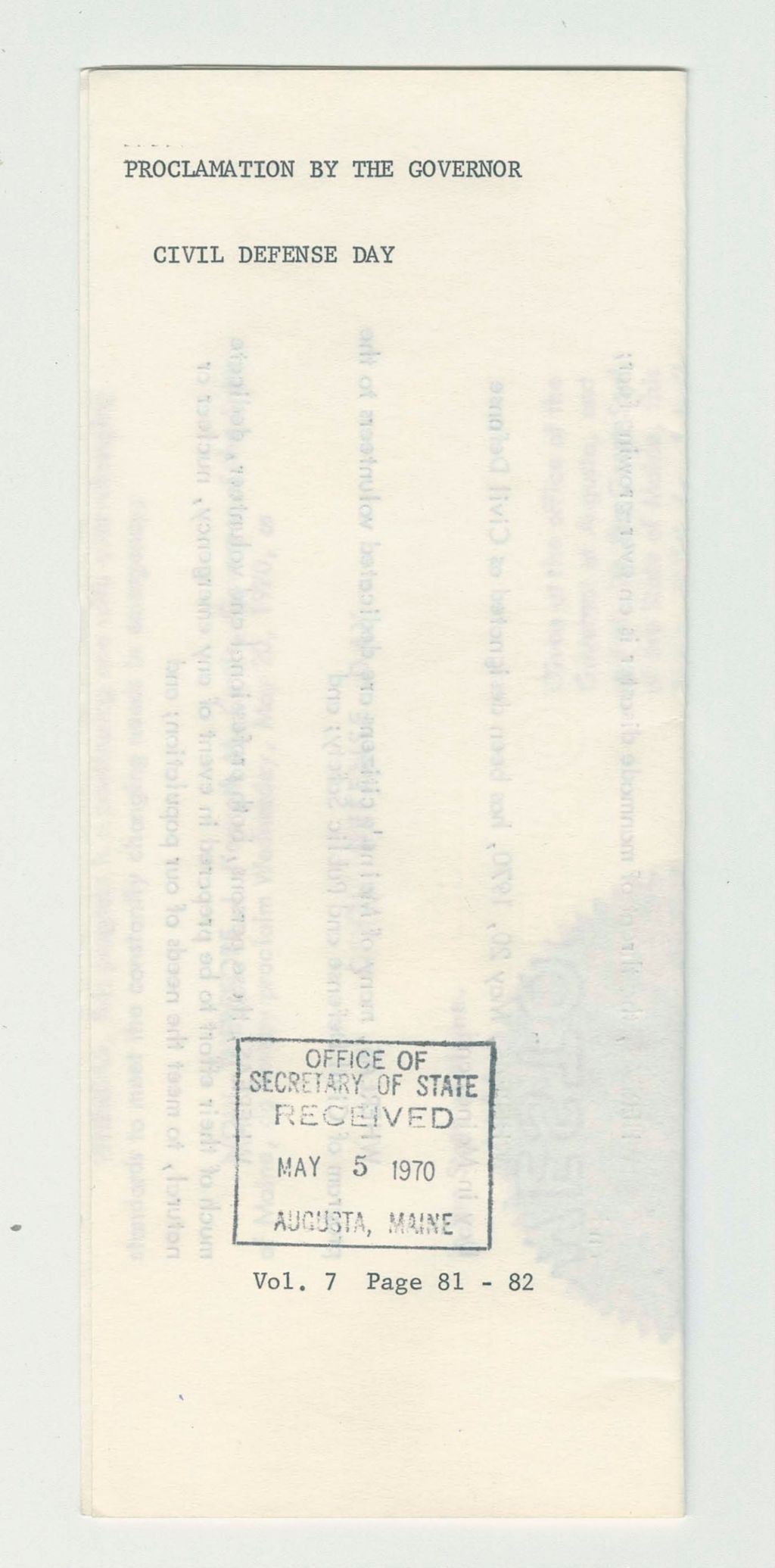 Miniature of Civil Defense Day