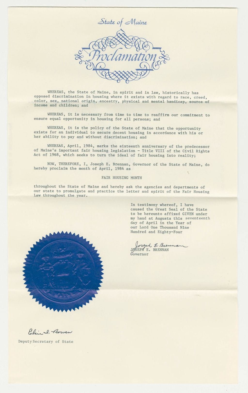 Miniature of Fair Housing Month