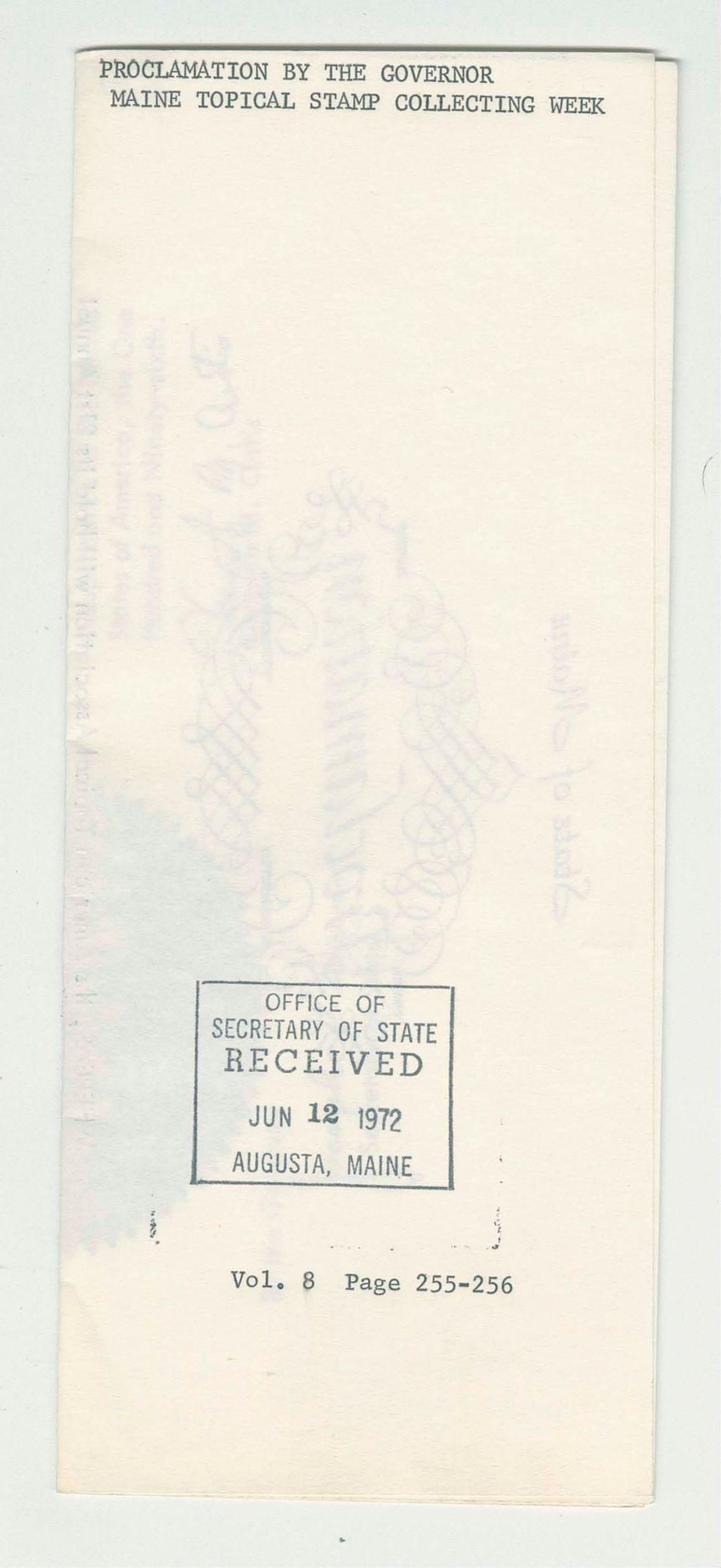 Miniature of Maine Topical Stamp Collecting Week