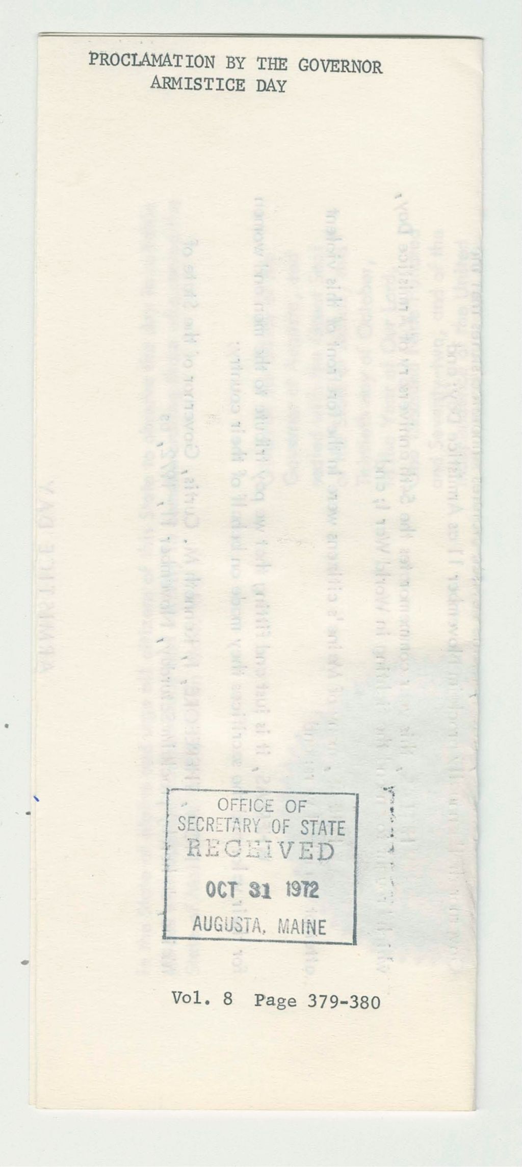 Miniature of Armistice Day