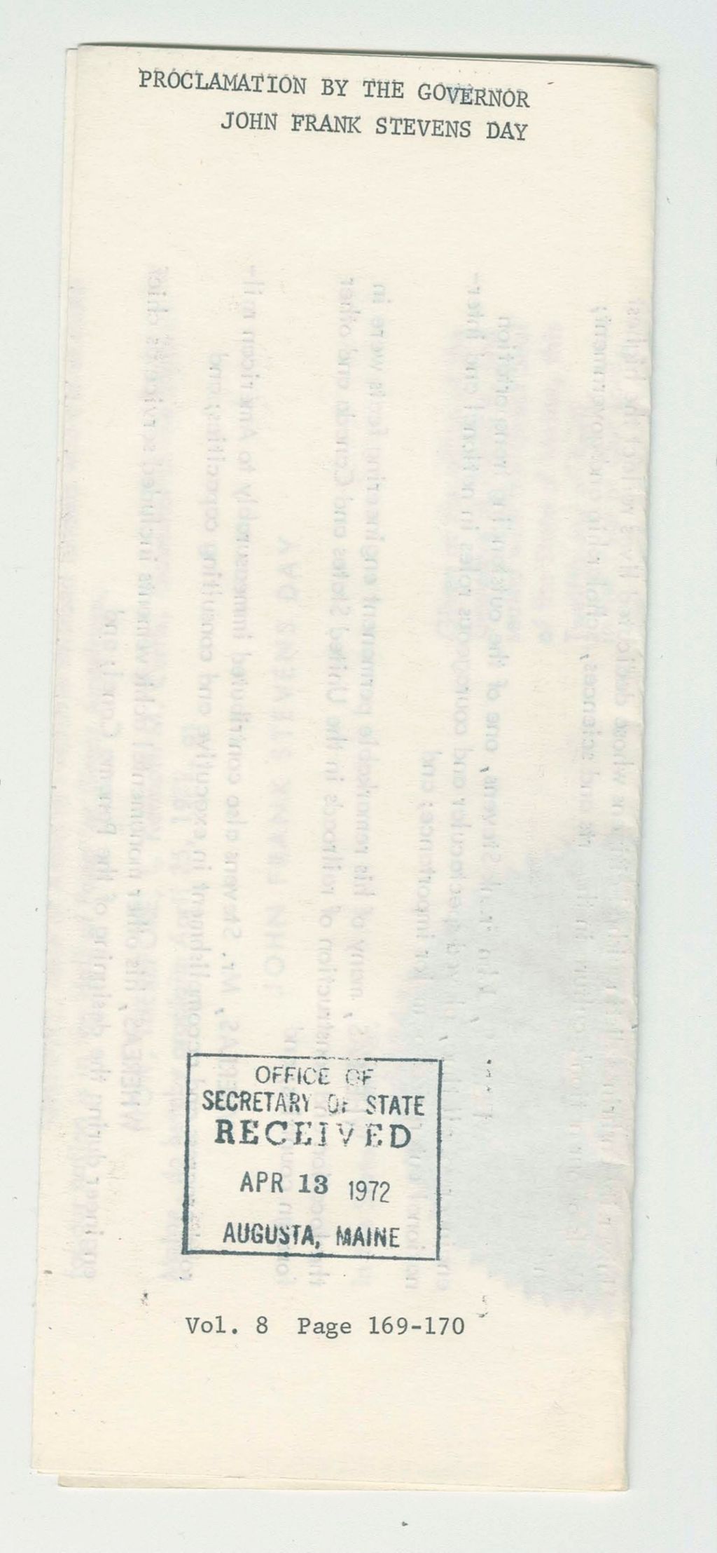 Miniature of John Frank Stevens Day
