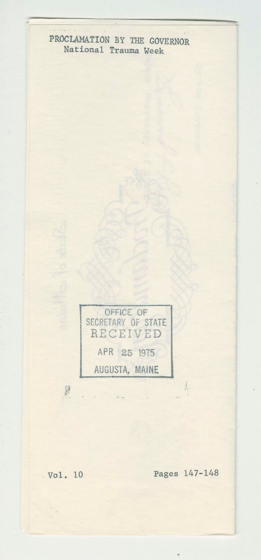 Miniature of National Trauma Week