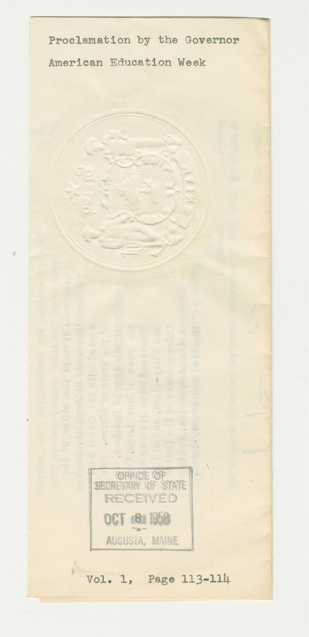 Miniature of American Education Week Proclamation