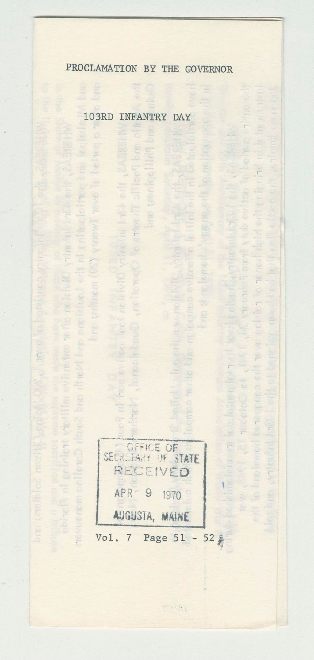 Miniature of 103rd Infantry Day