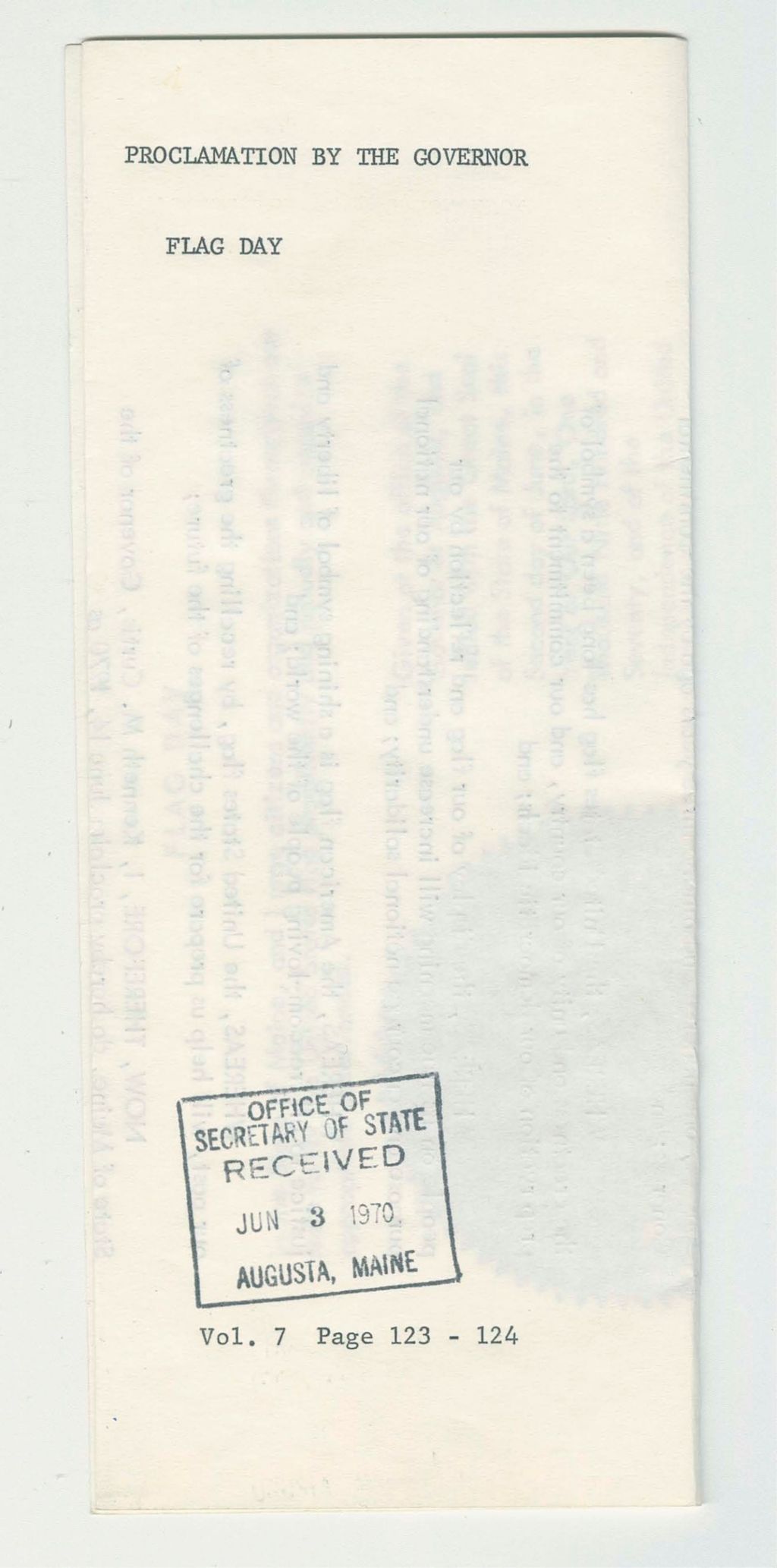 Miniature of Flag Day