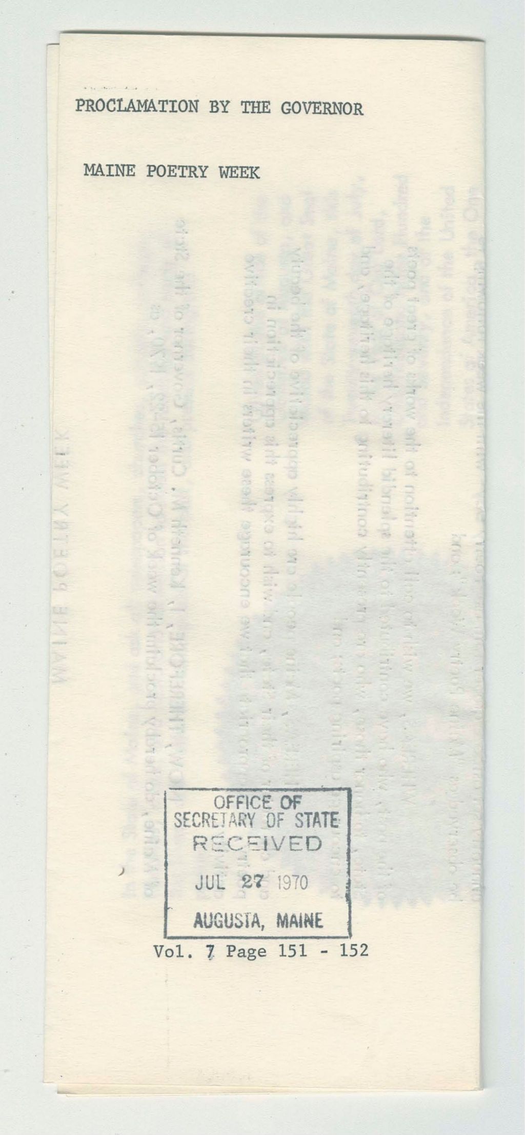 Miniature of Maine Poetry Week