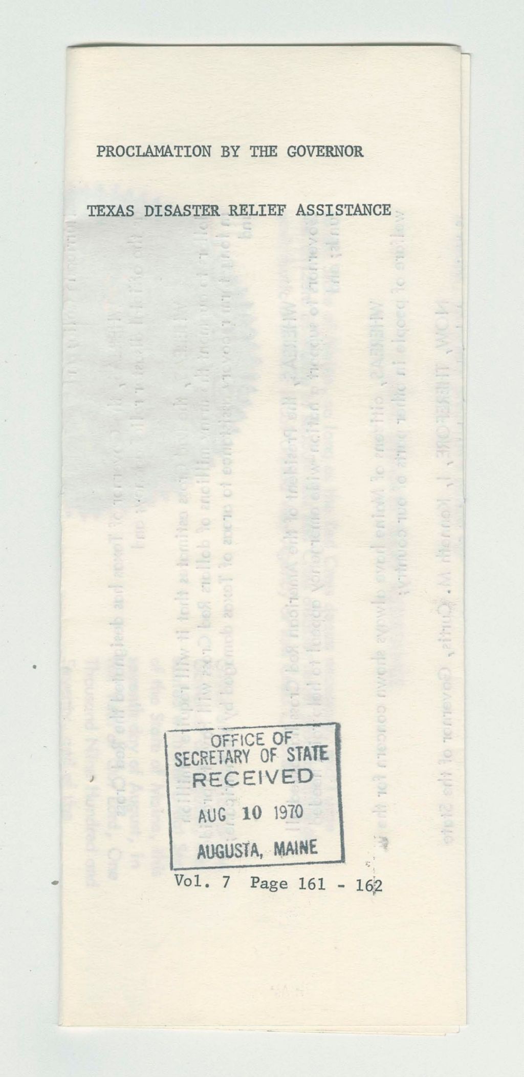 Miniature of Texas Disaster Relief Assistance