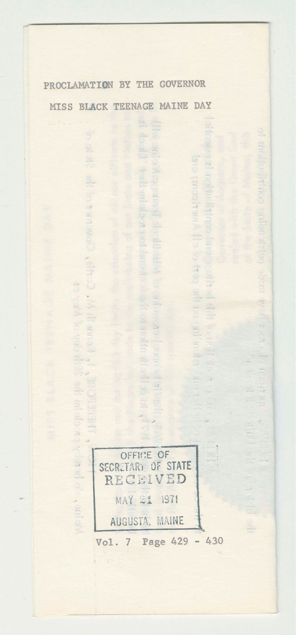 Miniature of Miss Black Teenage Maine Day