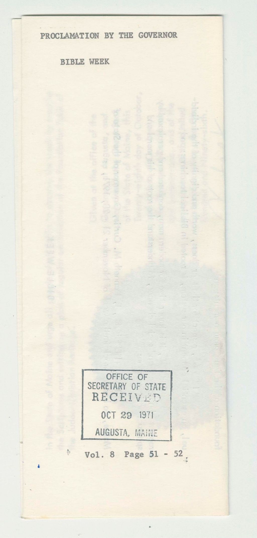 Miniature of Bible Week