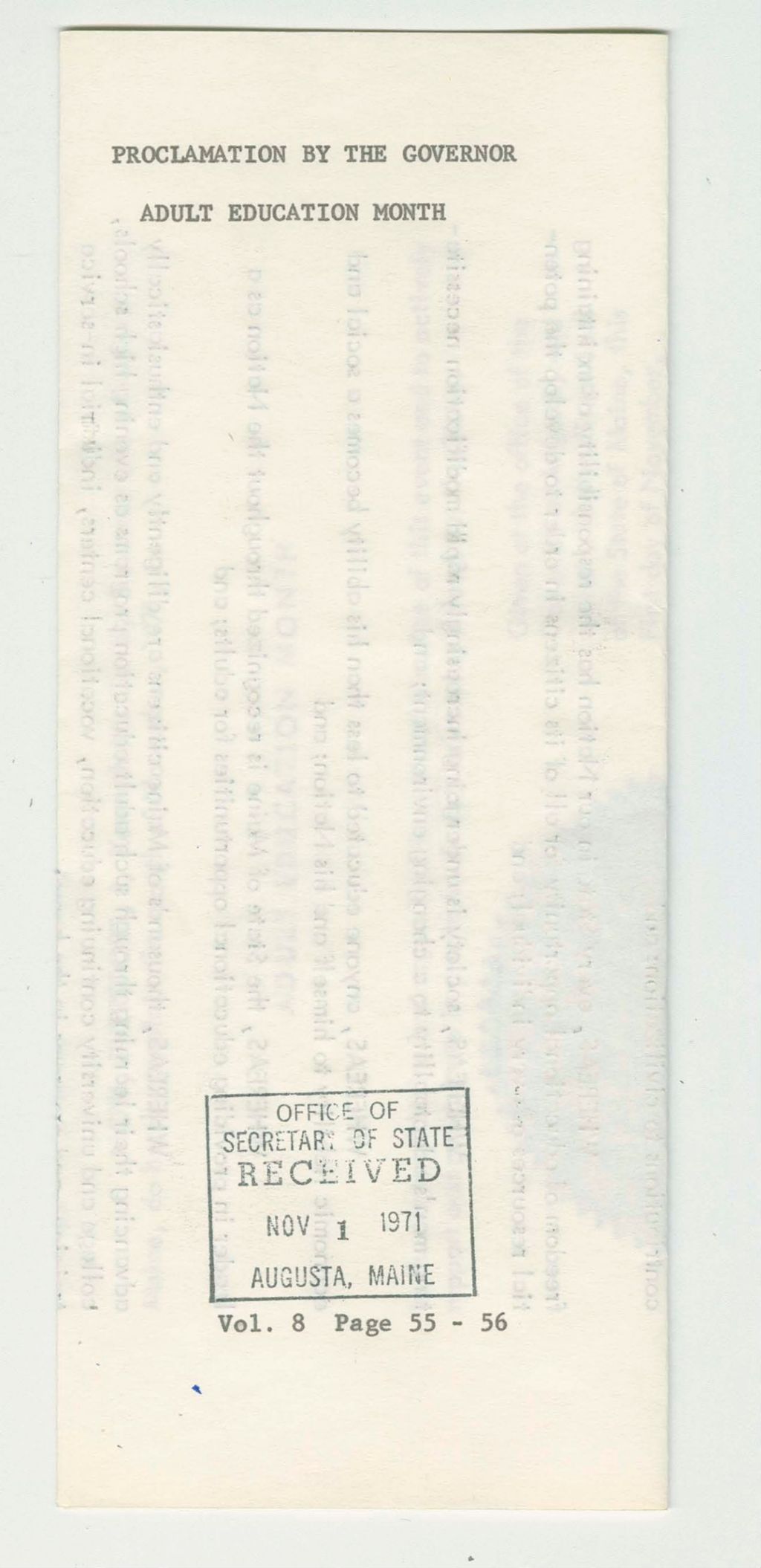 Miniature of Adult Education Month