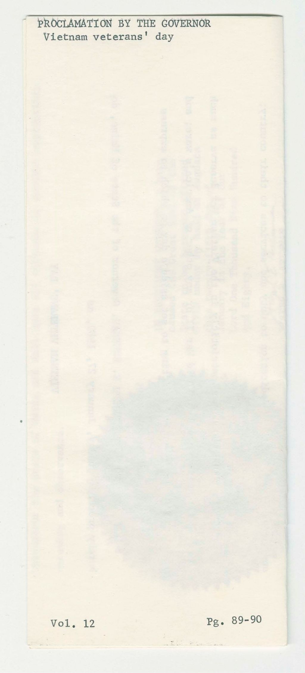 Miniature of Vietnam Veteran's Day