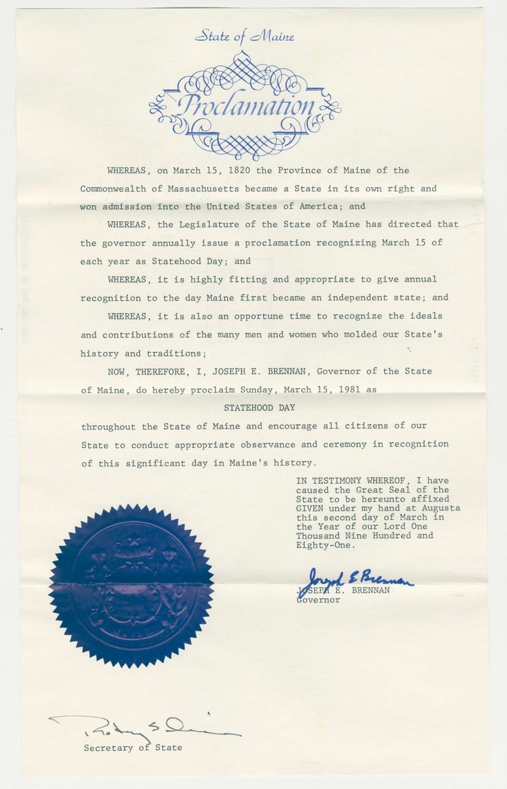 Miniature of Statehood Day