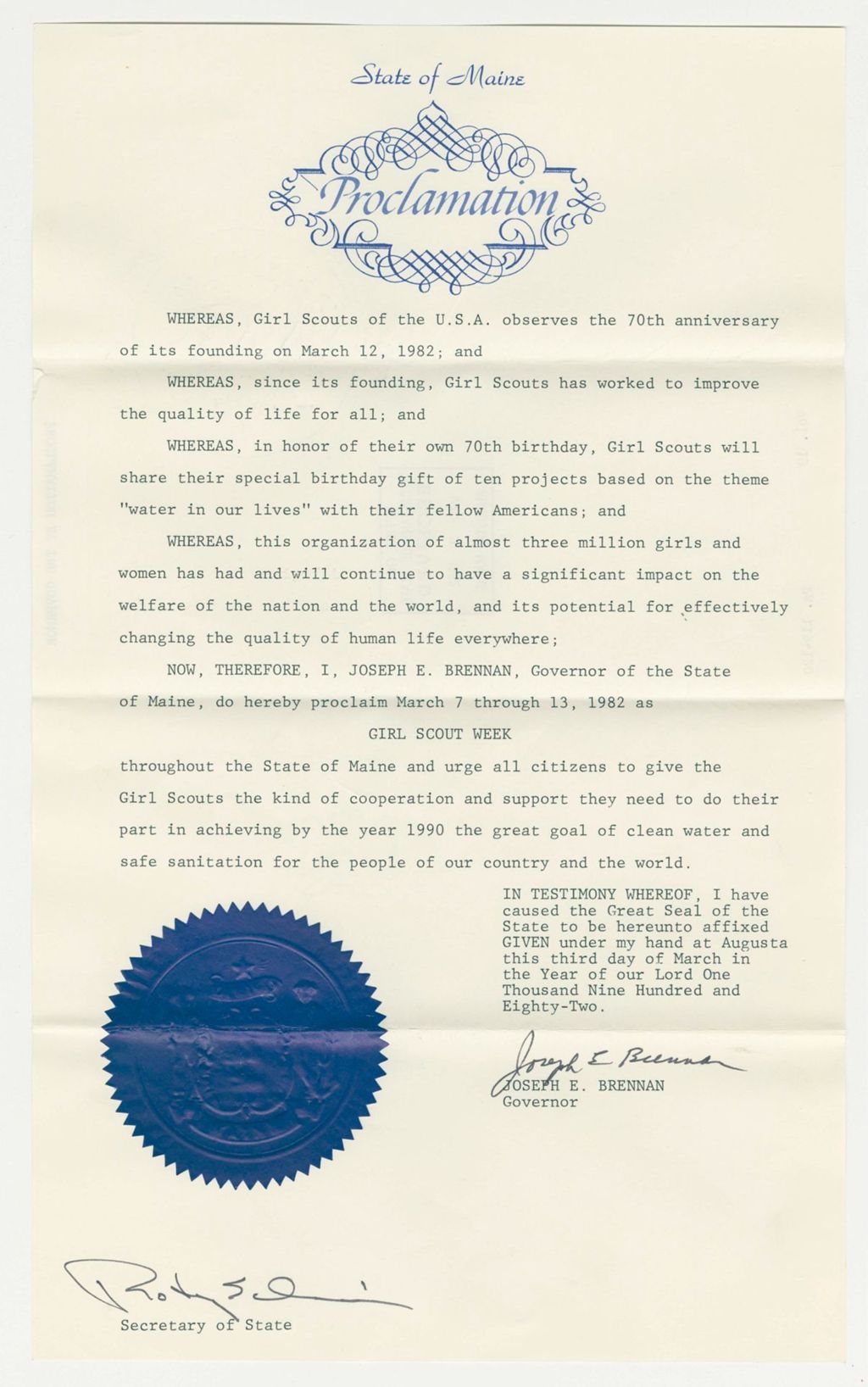 Miniature of Girl Scout Week