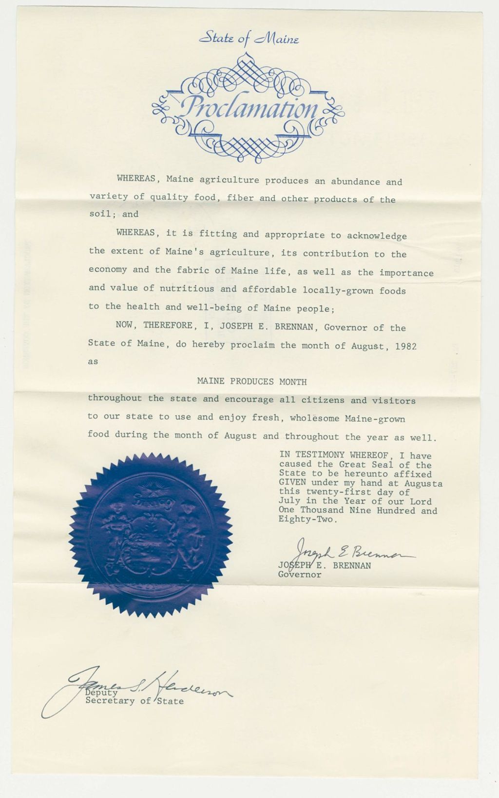 Miniature of Maine Produces Month